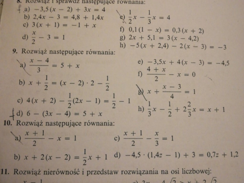 Proszę o szybką pomoc w rozwiązaniu zadań 1,2,8,9 i 10. - załącznik 1