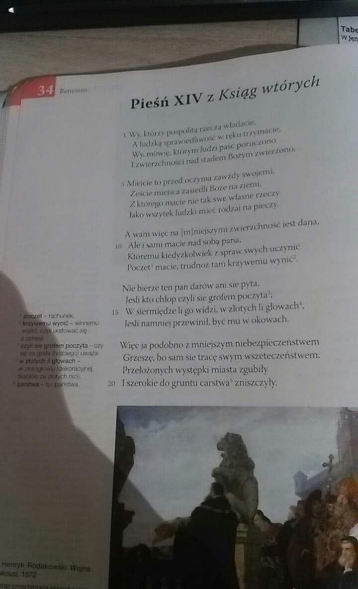 Pieśń Xxiv Z Ksiąg Wtórych Interpretacja Jak artyści prezentują samych siebie.Odwołaj się do Pieśni XIV z ksiąg