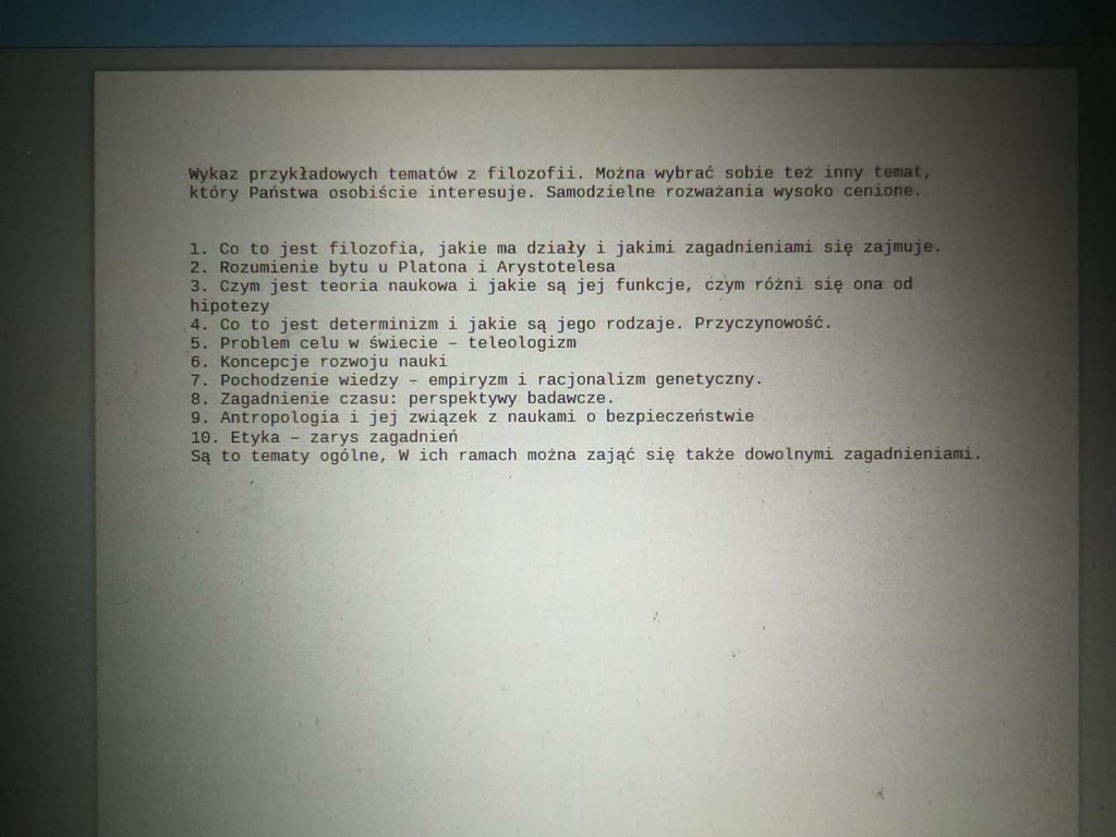 Czy miał by ktoś ochotę zrobić lub wysłać mi swój stary esej na poszczególne w załączniku tematy - załącznik 1