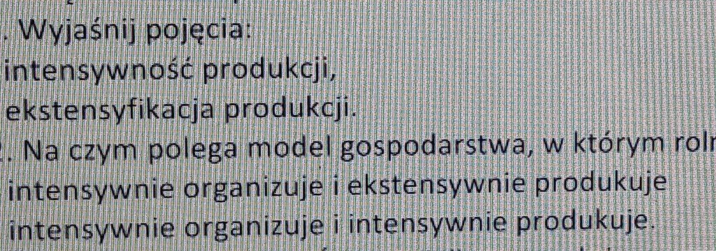 Prowadzenie produkcji rolniczej - załącznik 1