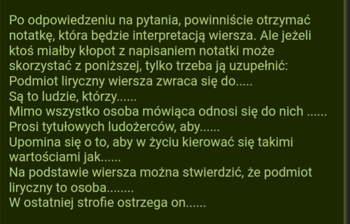 List do ludożerców  proszę o pomoc - załącznik 1
