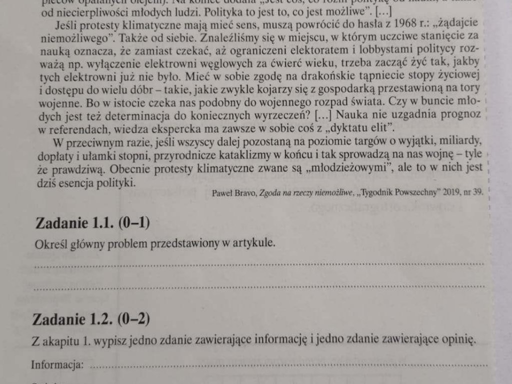Kto pomoze w uzupełnieniu tej pracy? Zdjęcia w załączniku :) z góry dziękuję! - załącznik 1