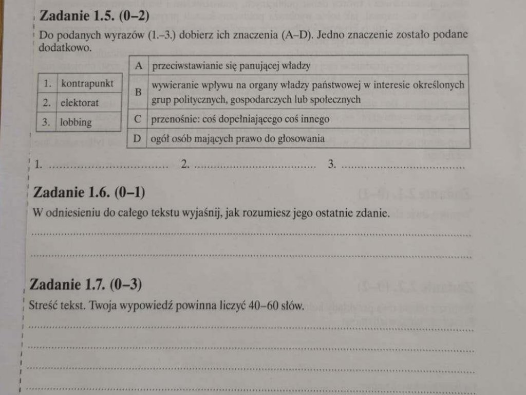 Kto pomoze w uzupełnieniu tej pracy? Zdjęcia w załączniku :) z góry dziękuję! - załącznik 2