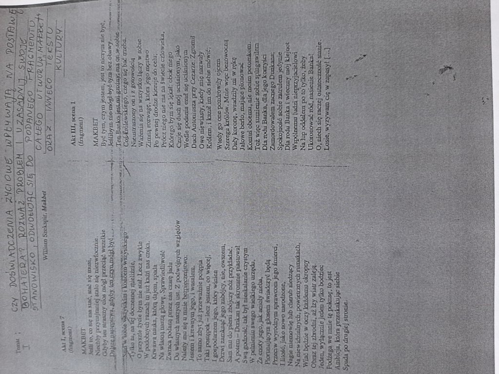 Czy doświadczenia życiowe wpływają na postawę bohatera?Rozważ problem i uzasadnij swoje - załącznik 1