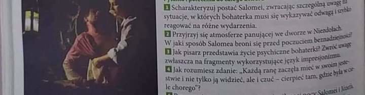 Pomoże ktoś? Mam napisać charakterystykę Salomei Brynickiej i muszę włączyć odpowiedzi do - załącznik 1