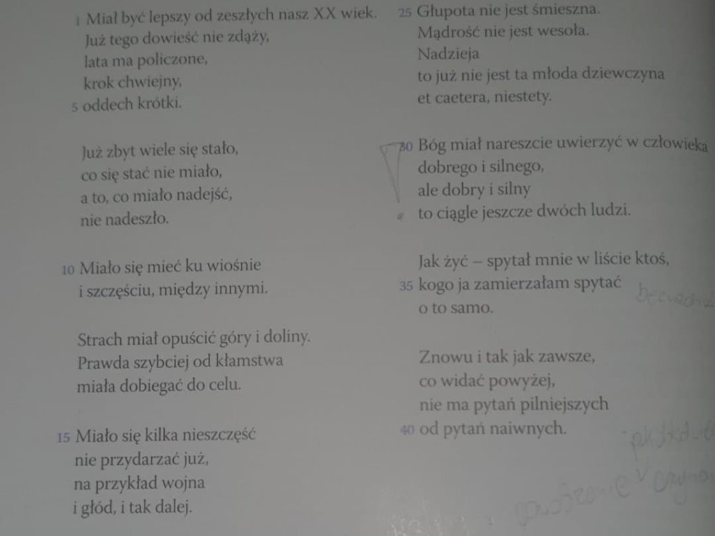 Dokonaj interpretacji porównanwczej podanych utworó. Minimum 250 słów - załącznik 1