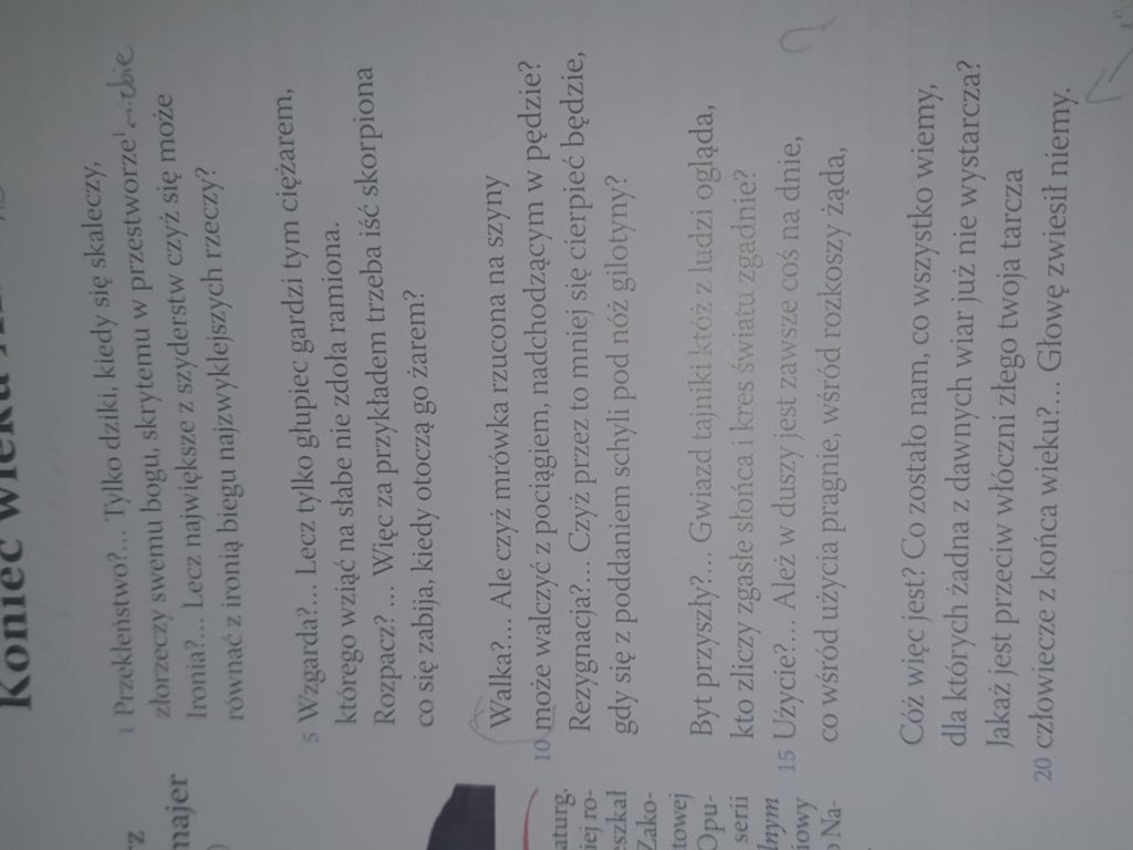Dokonaj interpretacji porównanwczej podanych utworó. Minimum 250 słów - załącznik 2