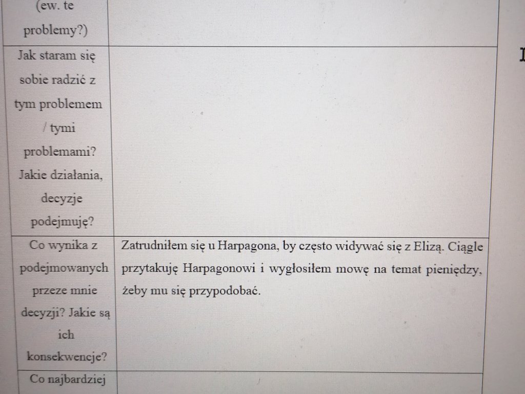 Proszę o pomoc w wypelnieniu karty pracy dotyczącej skąpca karta w załączniku - załącznik 1