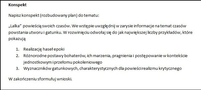 witam, czy napisałby mi ktoś koncpekt ? - załącznik 1