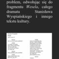 Ma być to konspekt: Czy można uciec od przeszło...