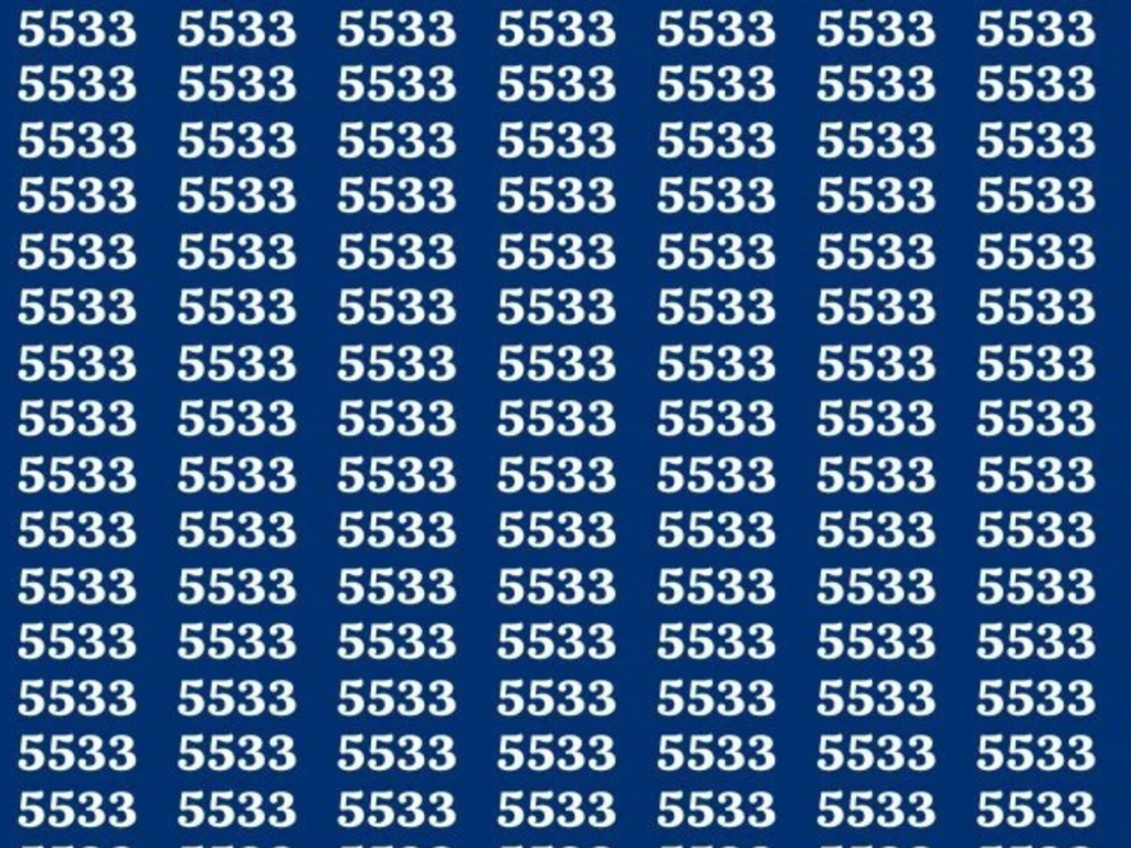 Trenuj mózg i znajdź liczbę 5538. Masz tylko 12 sekund