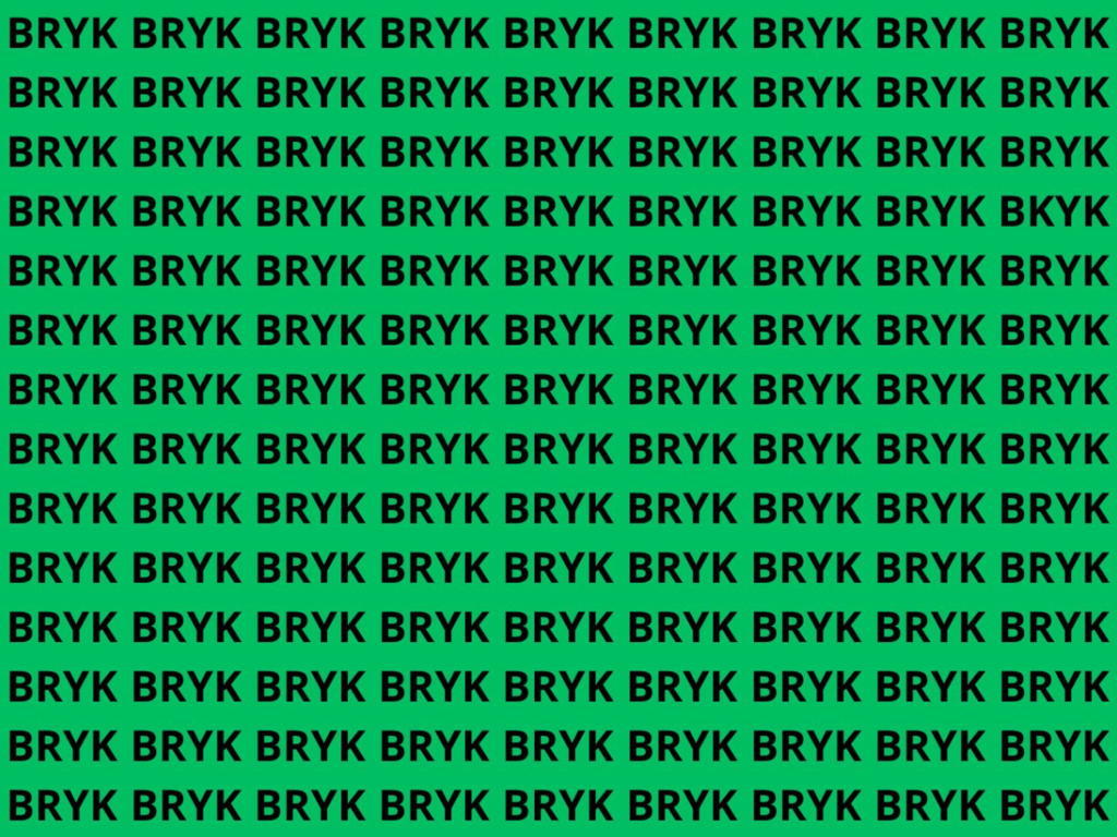 Zagadka dla spostrzegawczych. Znajdź „literówkę” w słowie BRYK
