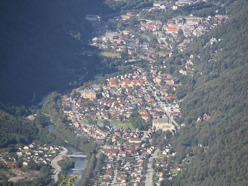 Rjukan z góry
