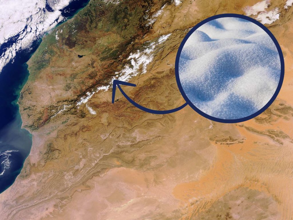 Śnieg na pustyni. Skąd się bierze to nietypowe zjawisko?