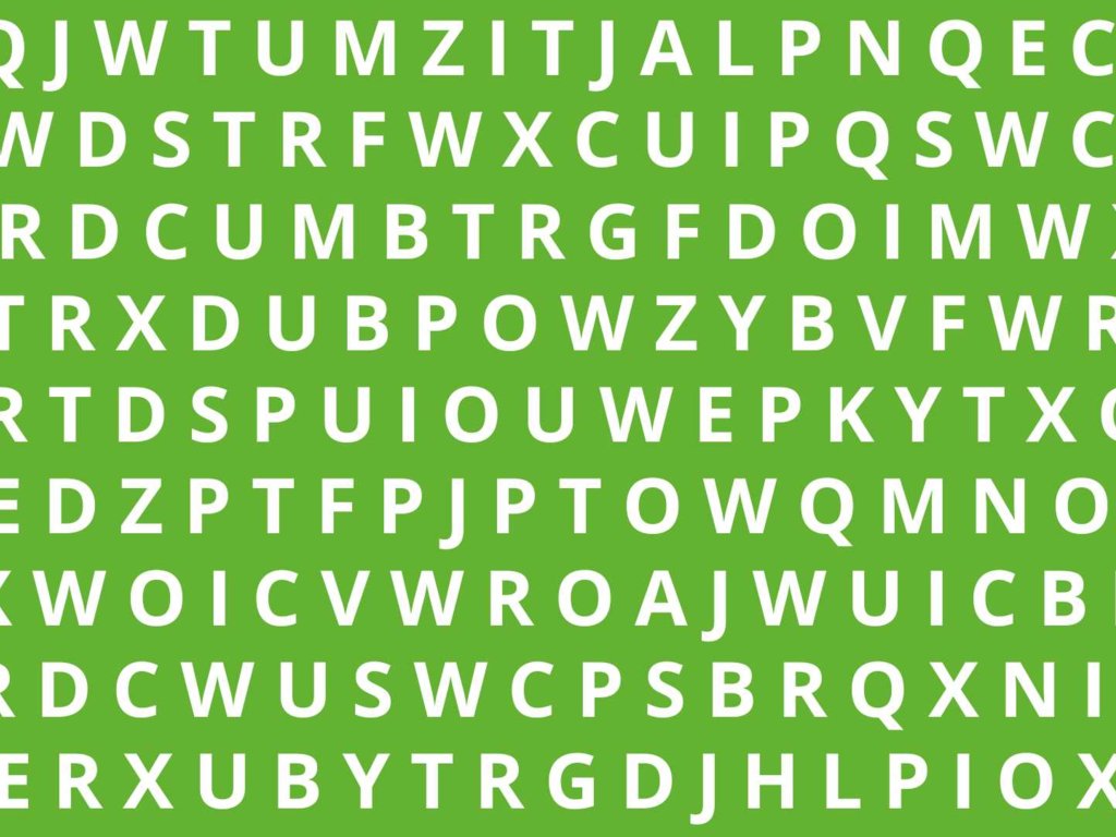 Wytęż wzrok i znajdź słowo "opos" w 10 sekund. Nie będzie łatwo