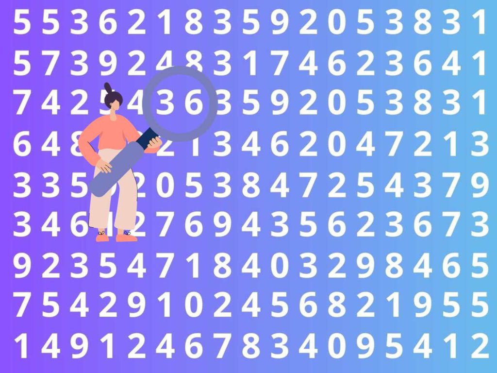 Sprawdź swoją spostrzegawczość. Znajdź 369 w gąszczu liczb