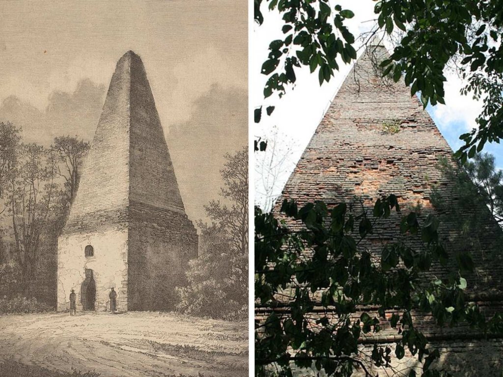 Grobowiec-piramida istnieje także w Polsce. Jest atrakcją turystyczną