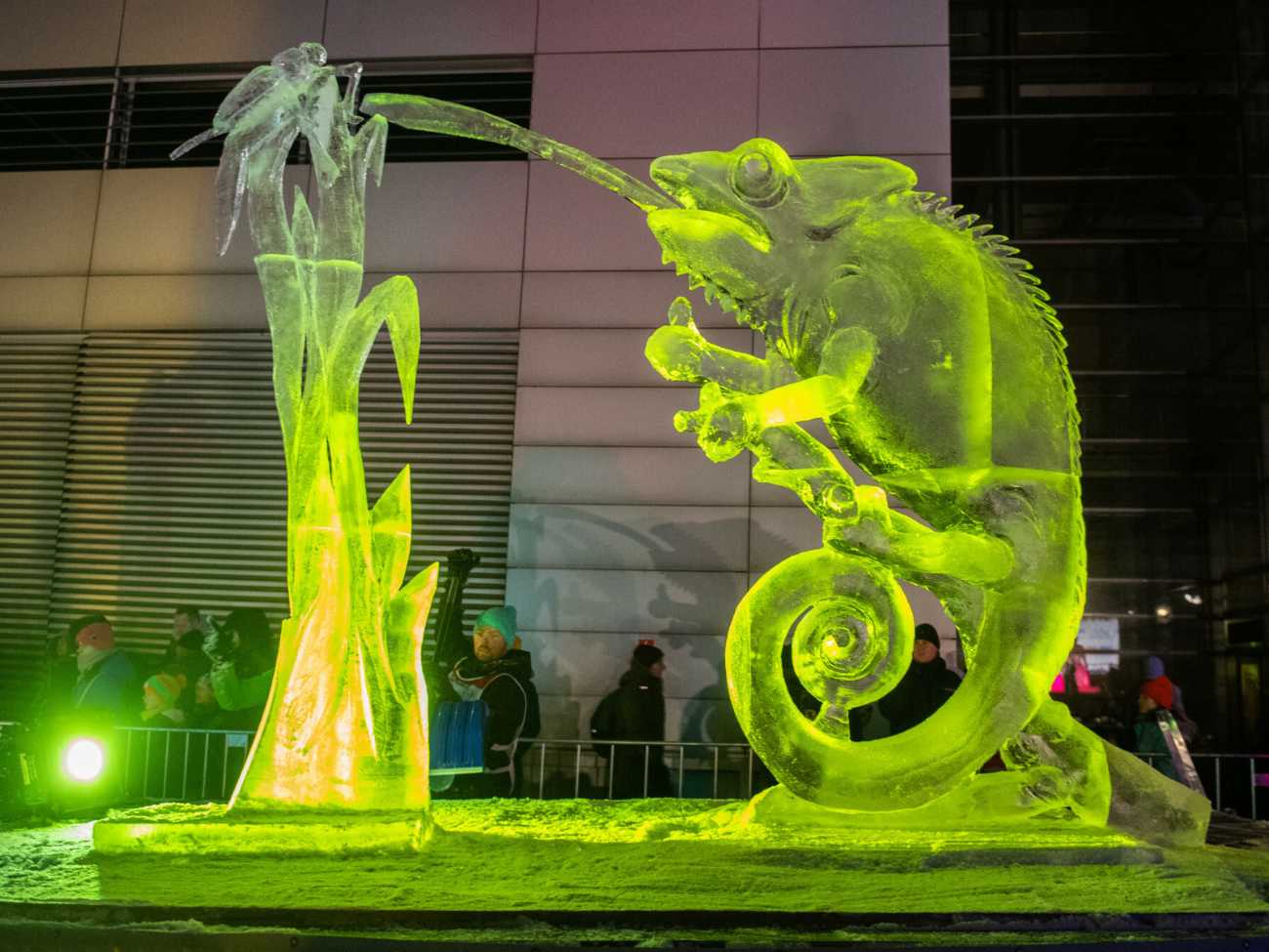 Lodowa rzeźba Poznań 2022