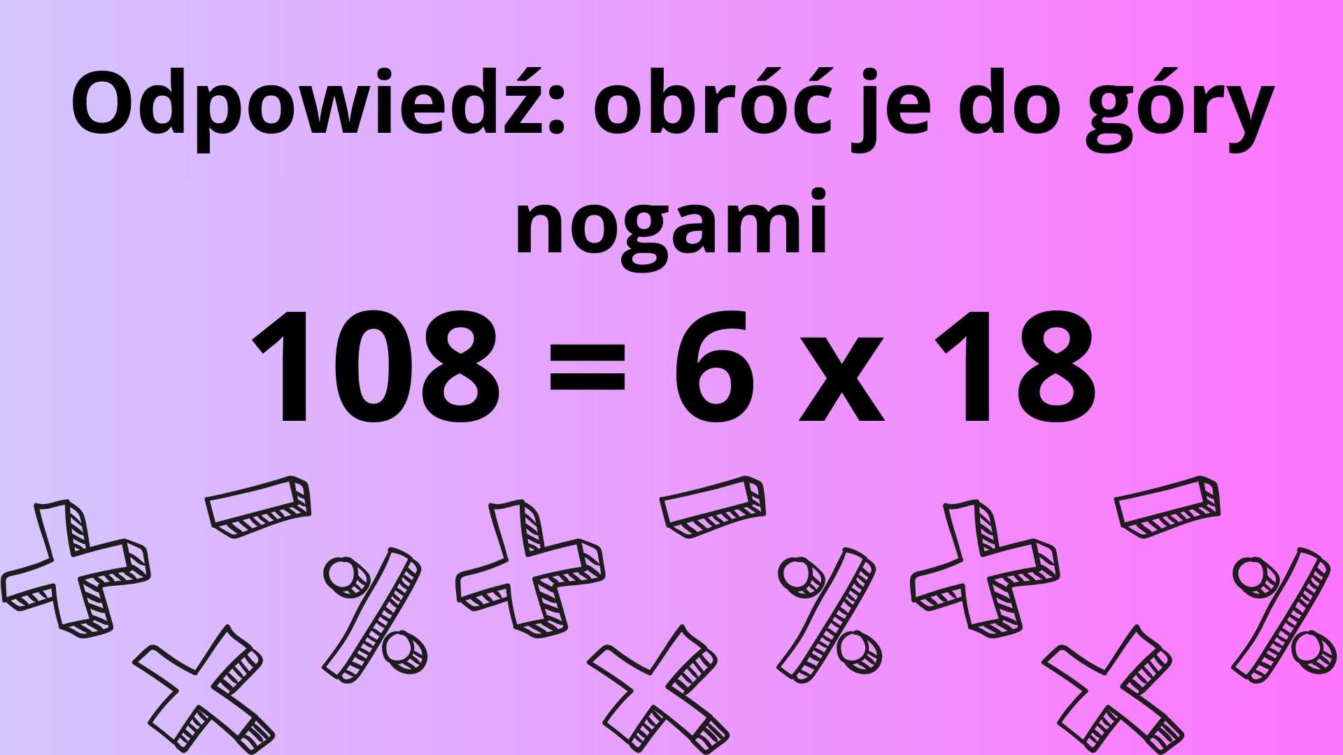 Rozwiązanie zagadki