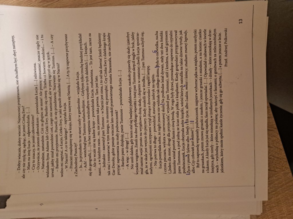 Zacytuj fragment,w którym narrator bezposrenio zwraca sie do czytelnikow. Wyjasnij czemu to sluzy. - załącznik 1
