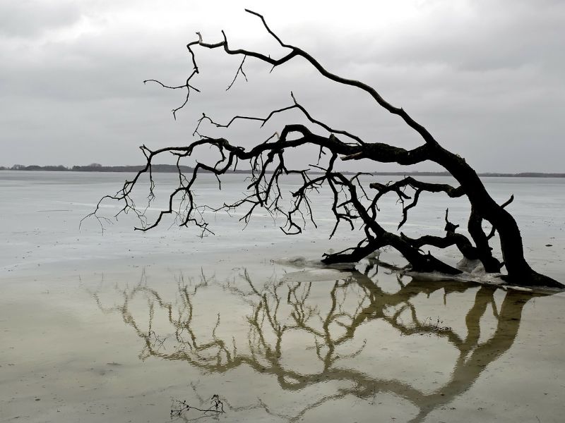 Jezioro Śniardwy, zima