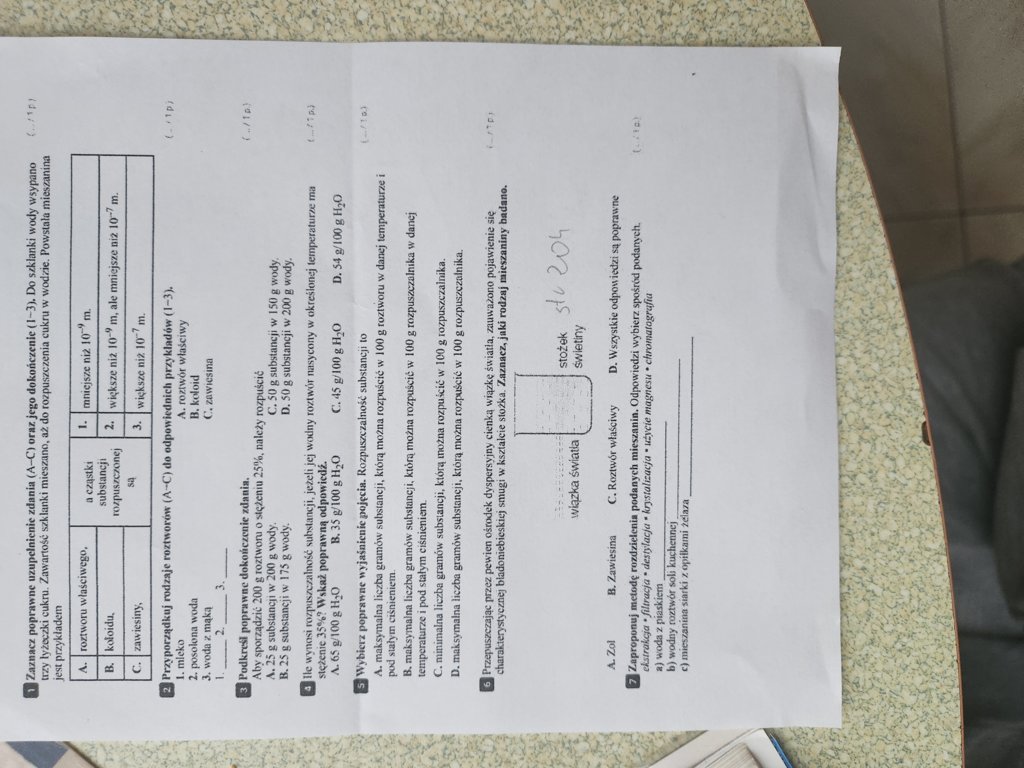 Prisze o pomoc z chemii pytania w załączniku. - załącznik 1