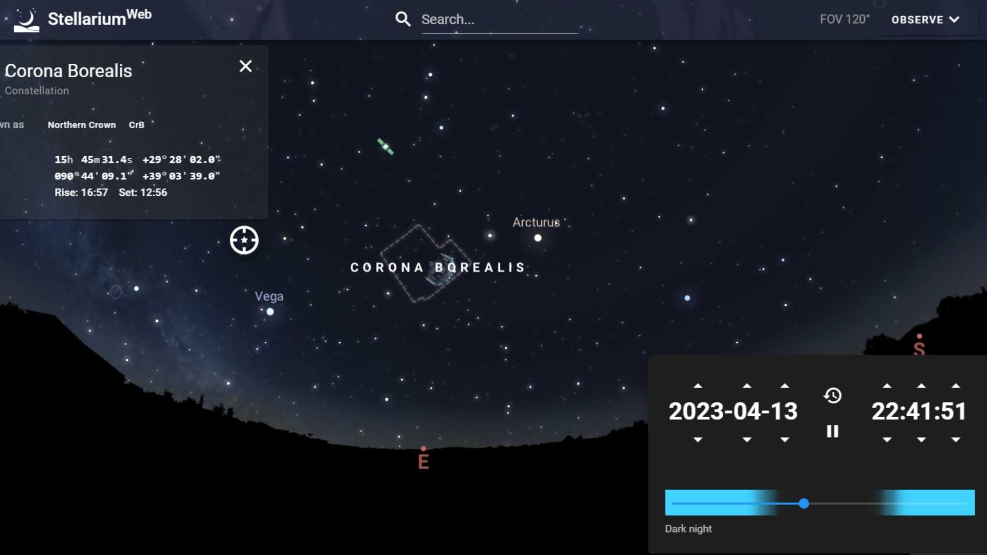 stellarium corona borealis