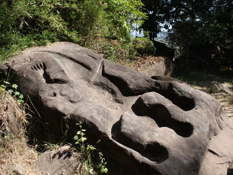 głaz, świątynia Vat Phou