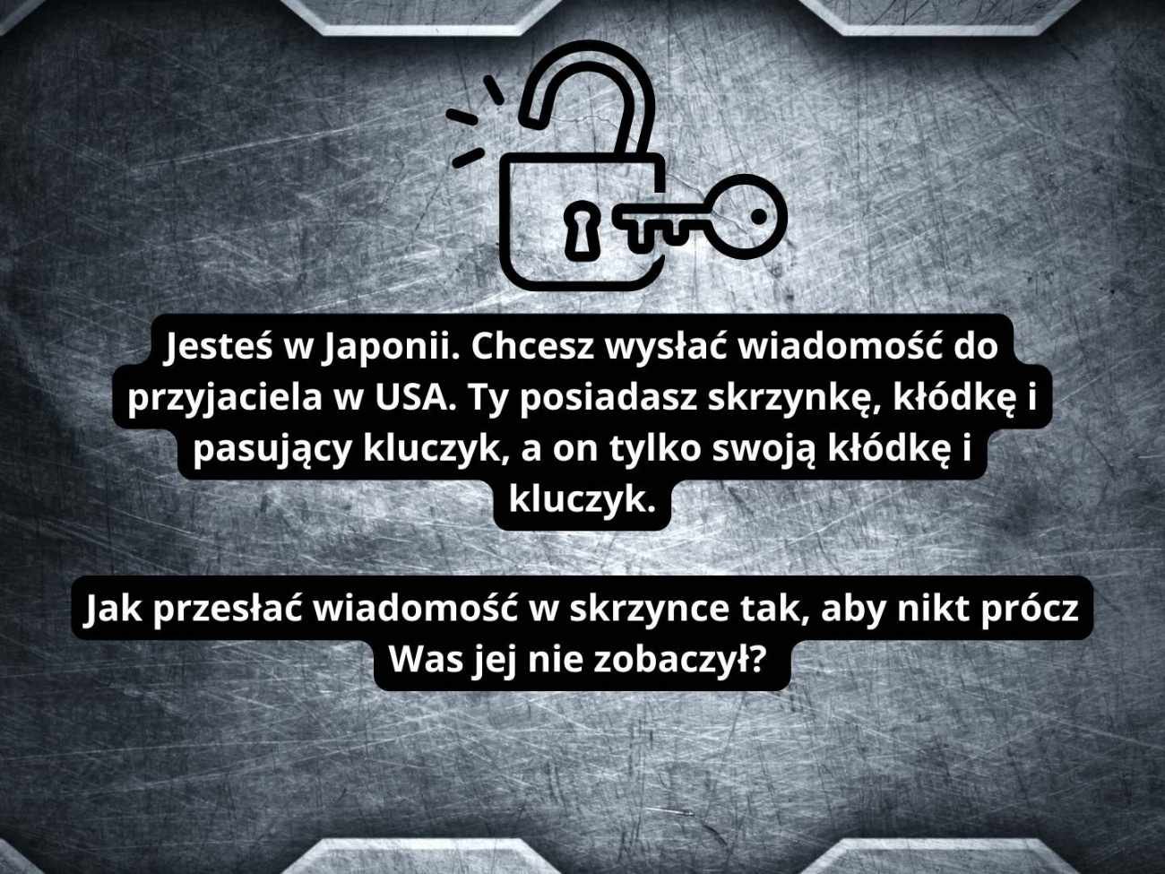 Kłopotliwa wiadomość dla przyjaciela. Zagadka na logiczne myślenie