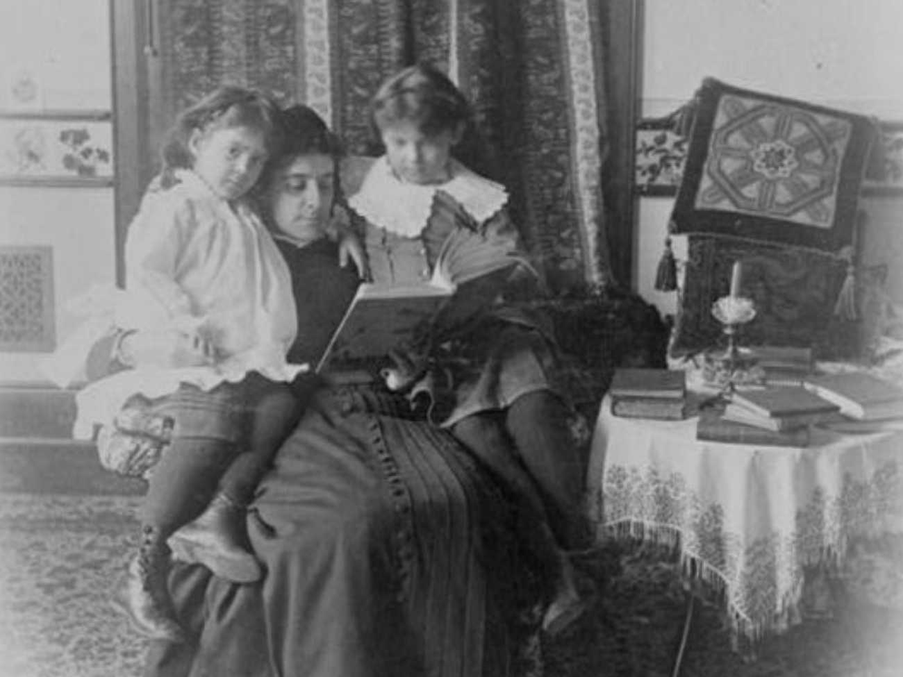 guwernantka z dziećmi