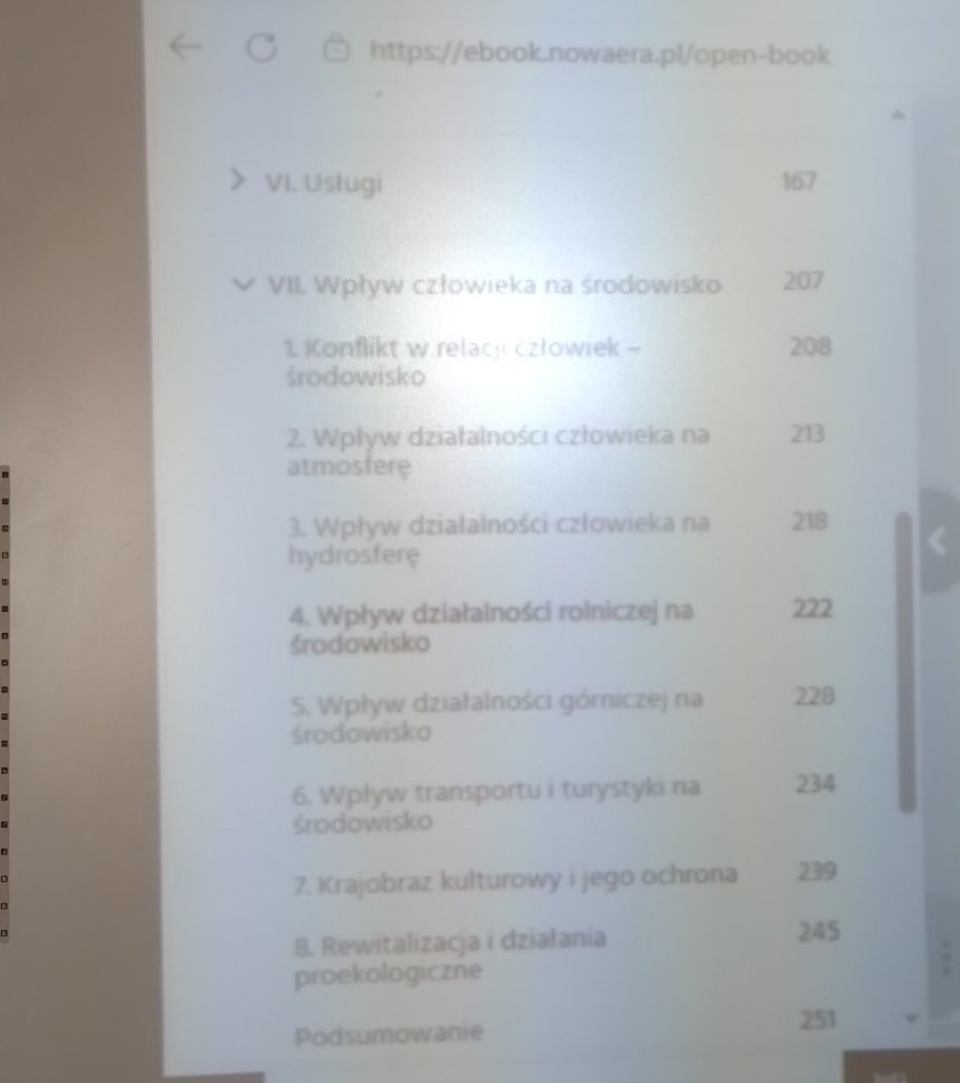 teamt kartkowki to: Wpływ człowieka na środowisko przyrodnicze. tematy do kartkowki na zdjecia ktore - załącznik 1