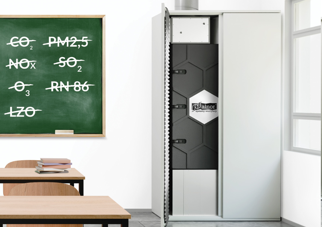 Rekuperator TeachAIR od Alnor – sprawdzona wentylacja dla szkół i nowy standard jakości powietrza