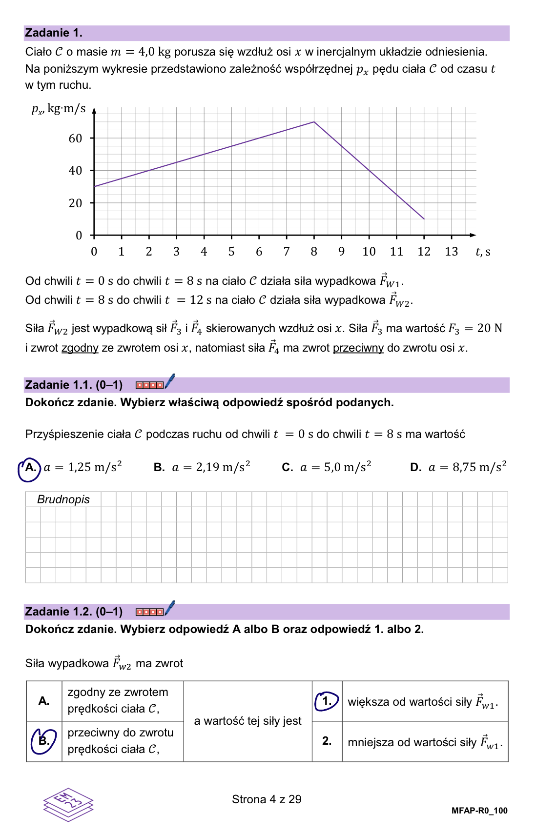 Próbna matura z fizyki 2026 arkusz odpowiedzi