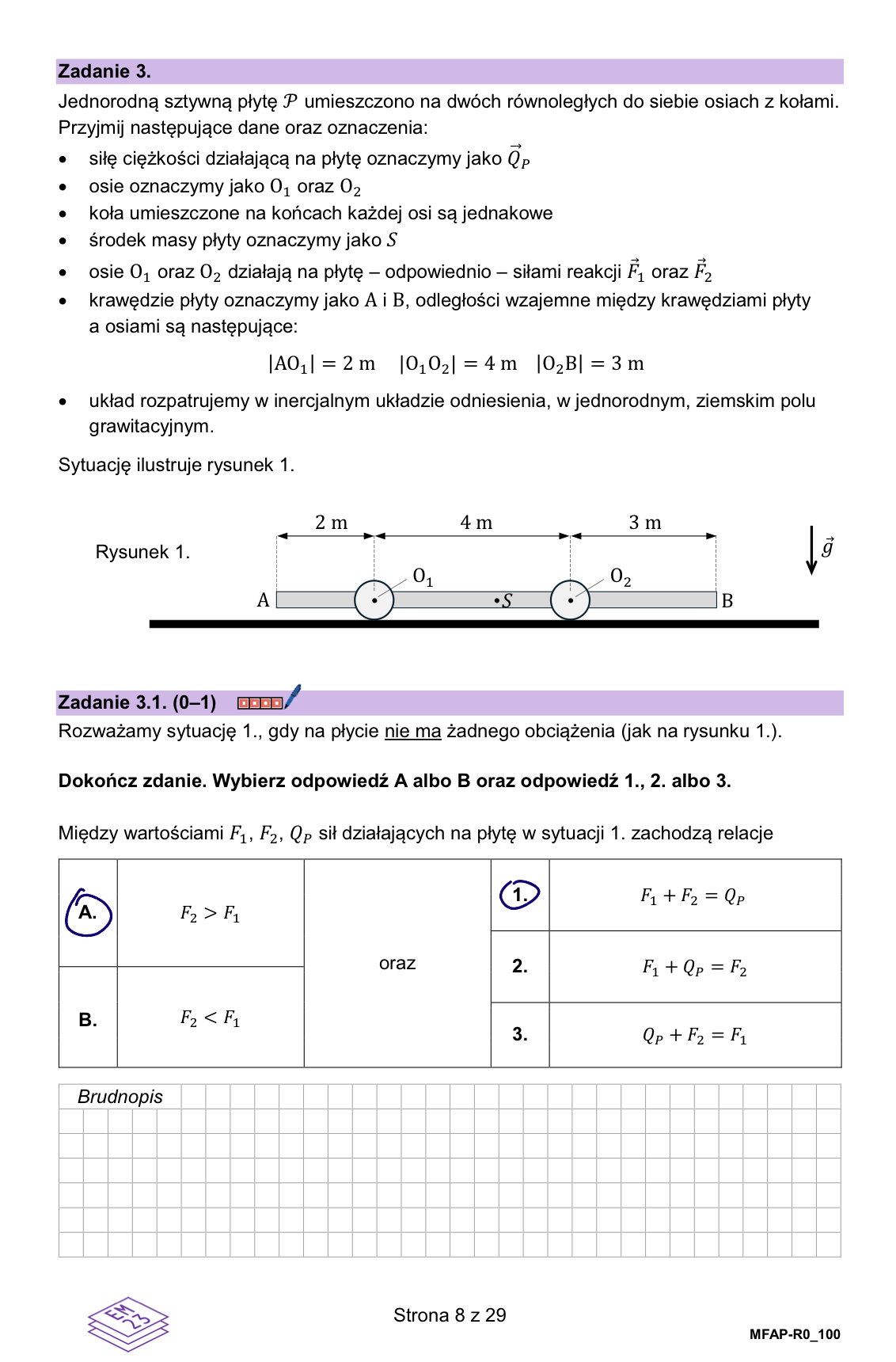 Próbna matura z fizyki 2026 arkusz odpowiedzi