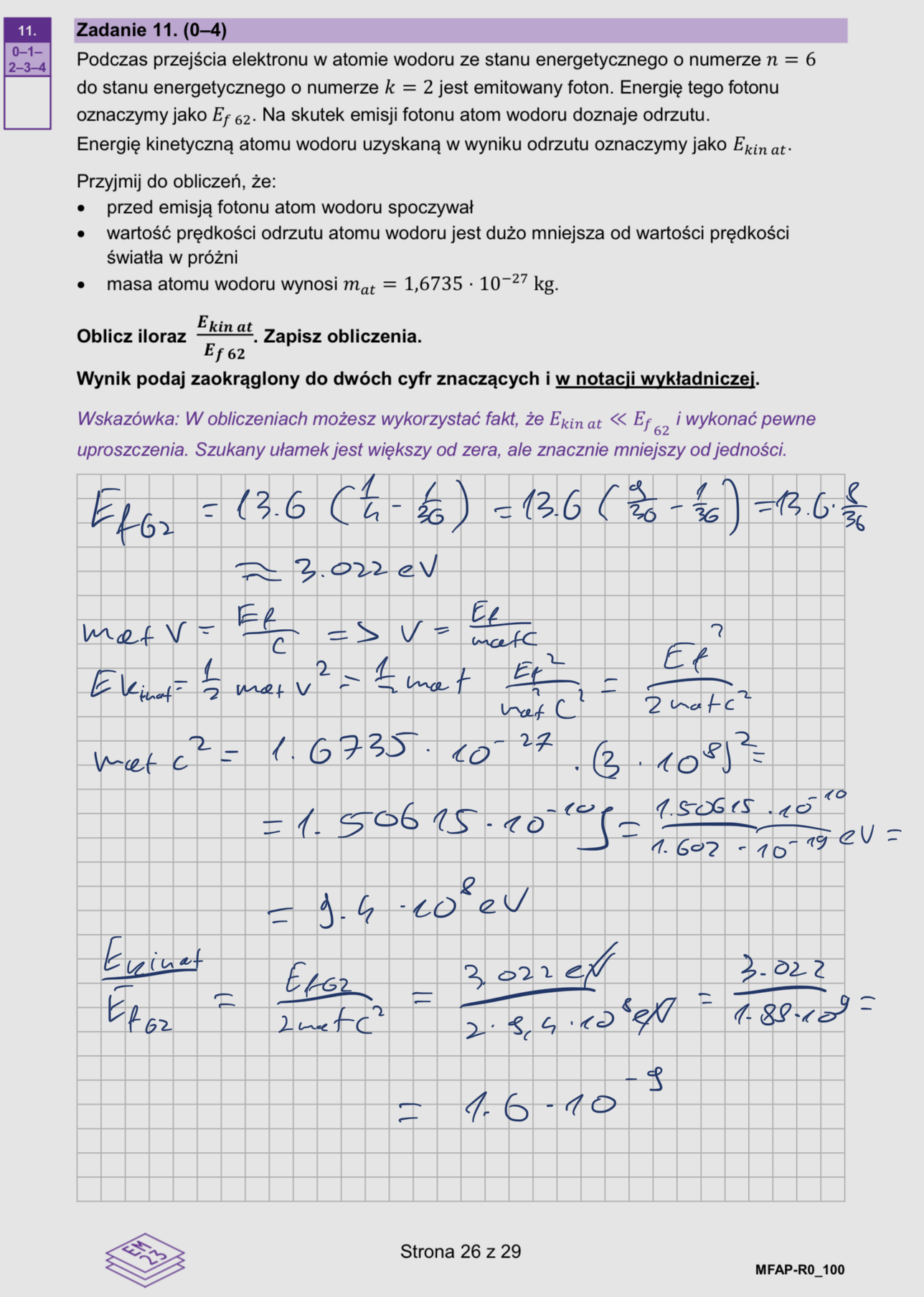 Próbna matura z fizyki 2026 arkusz odpowiedzi
