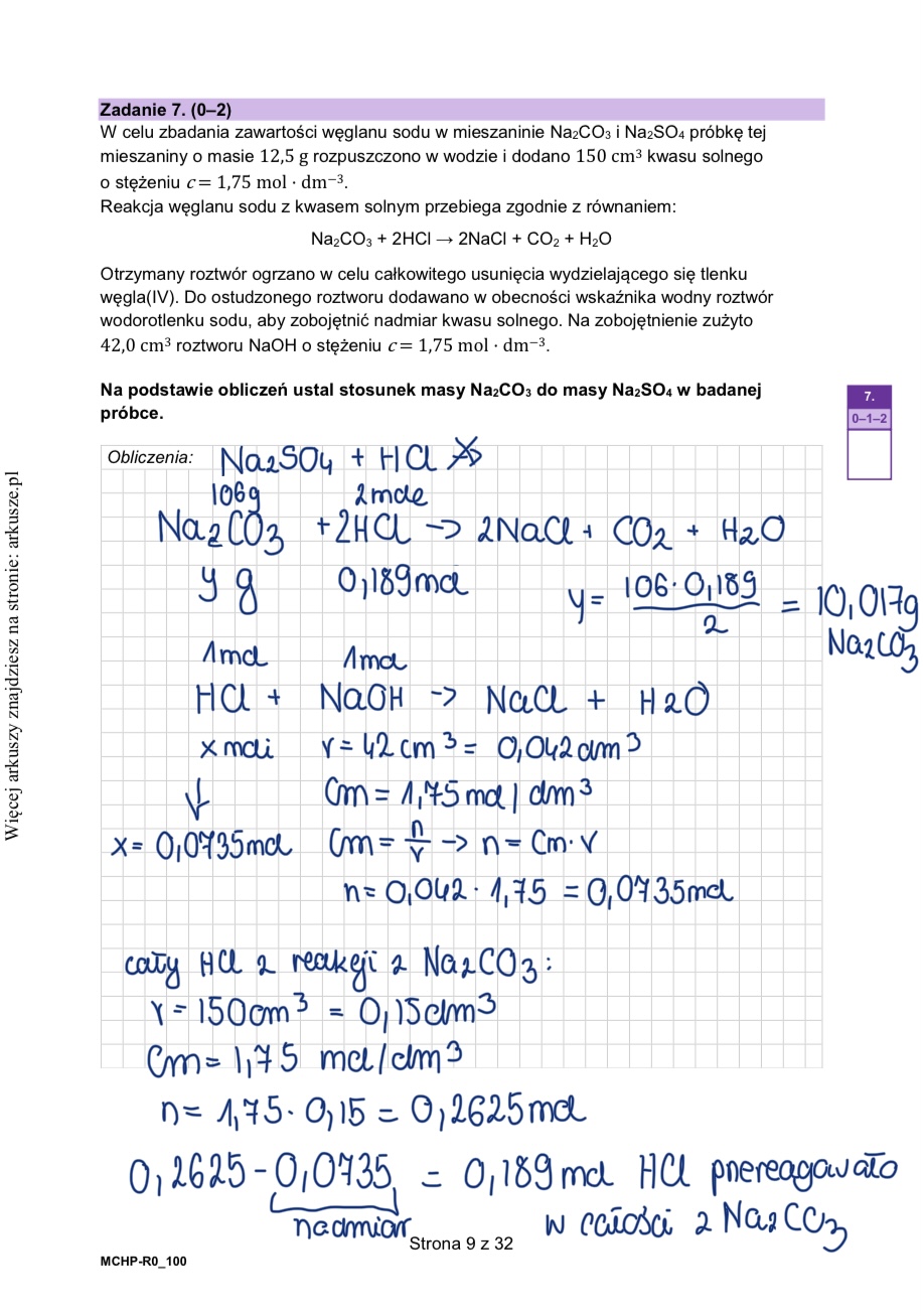 Próbna matura chemia 2026 - arkusz z rozwiązaniami