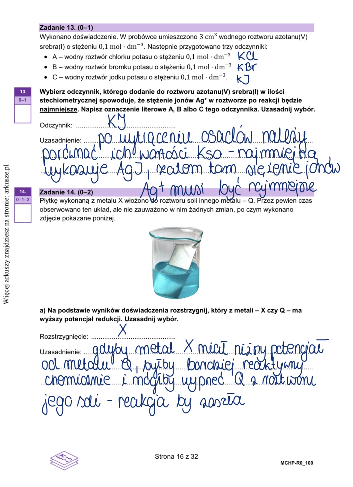 Arkusz próbny z chemii - Matura 2026