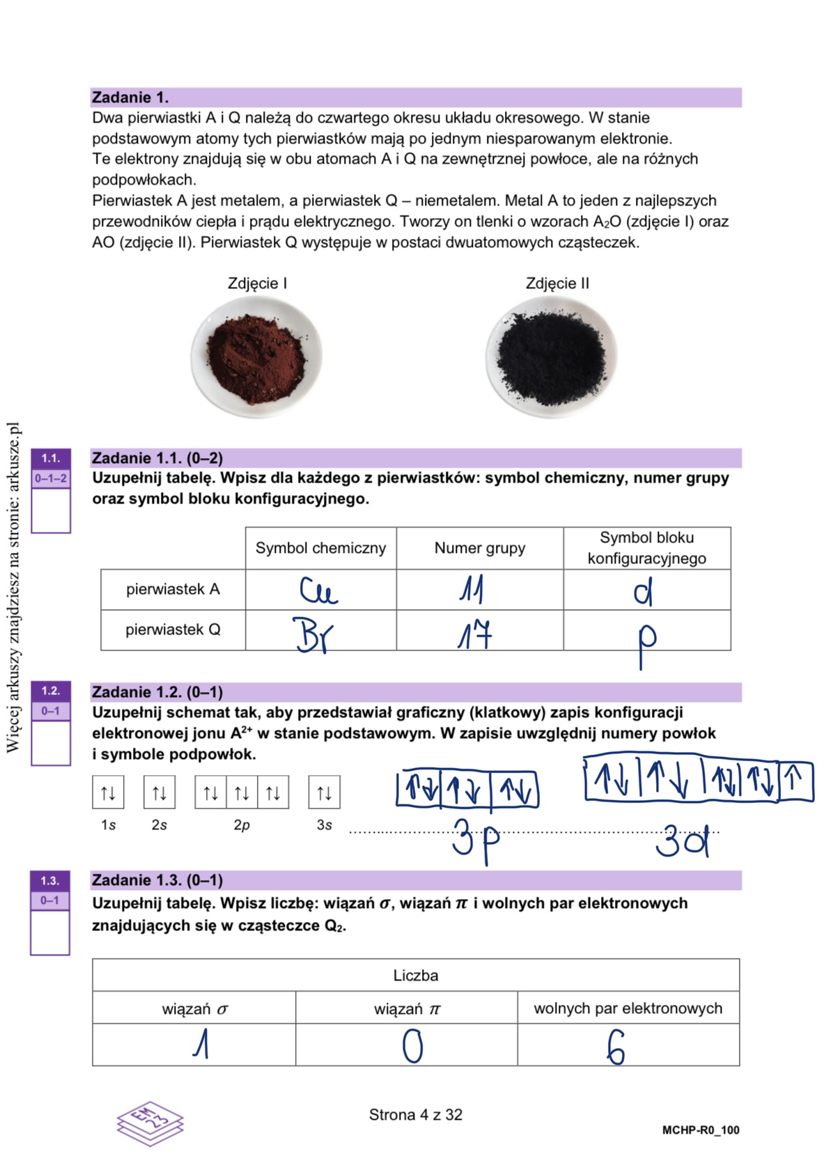 Próbna matura z chemii rozwiązania