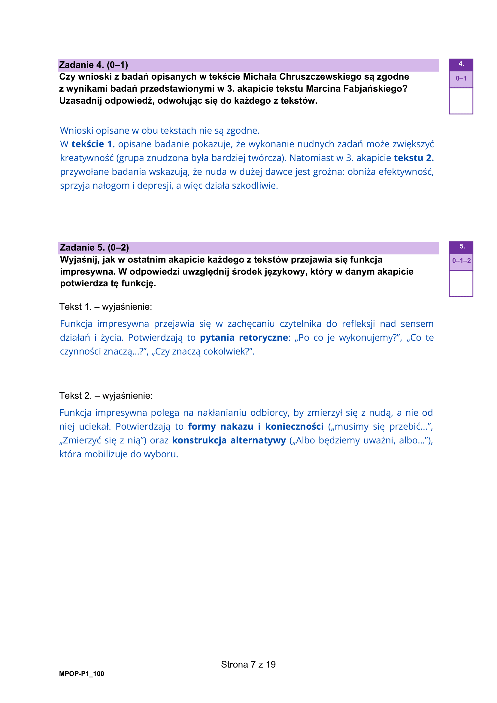 Matura 2026 egzamin próbny język polski rozwiązania i odpowiedzi