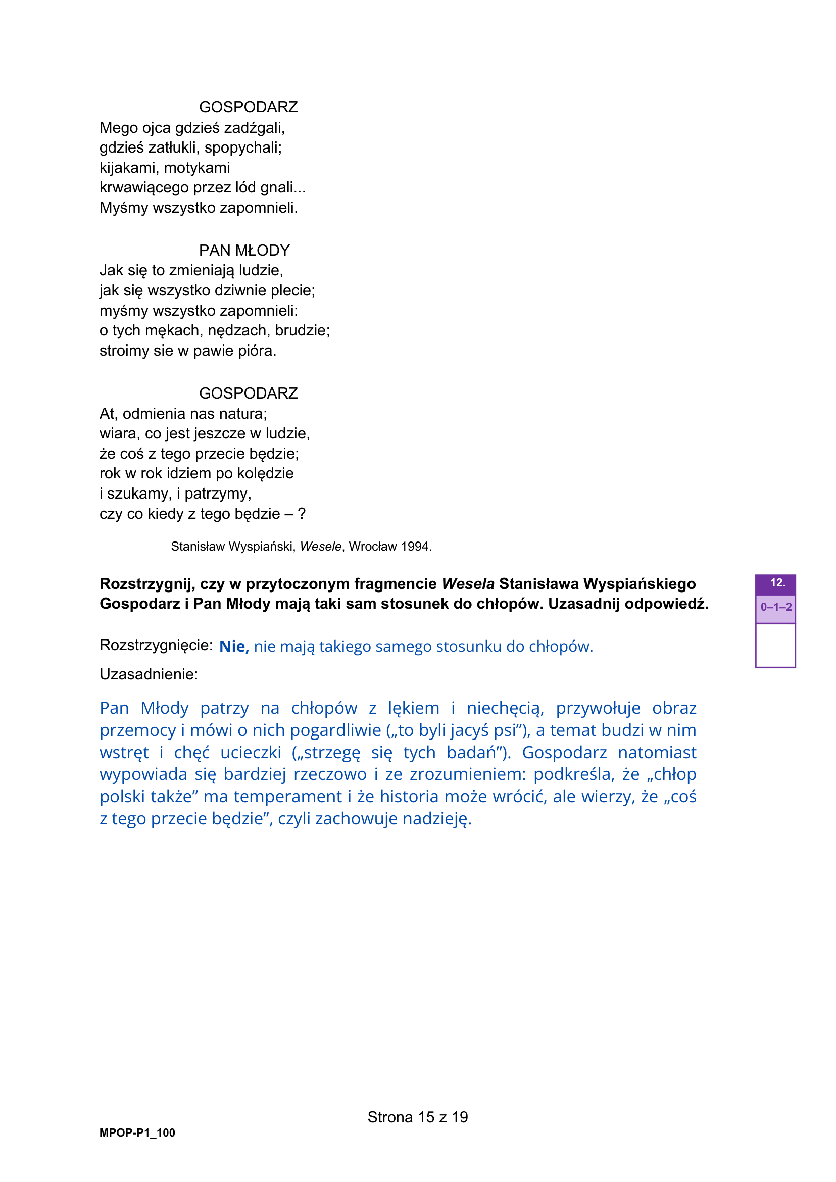 Matura 2026 egzamin próbny język polski rozwiązania i odpowiedzi