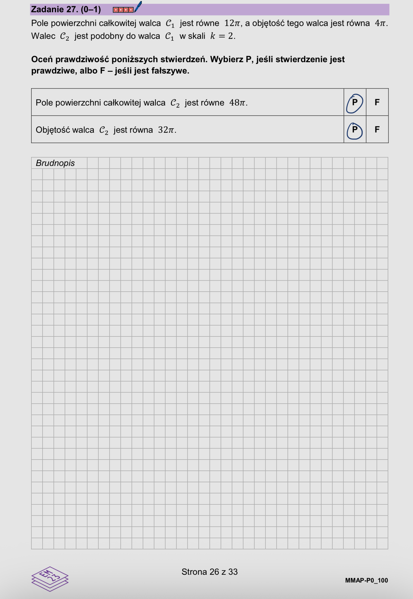 Próbna matura z matematyki - odpowiedzi