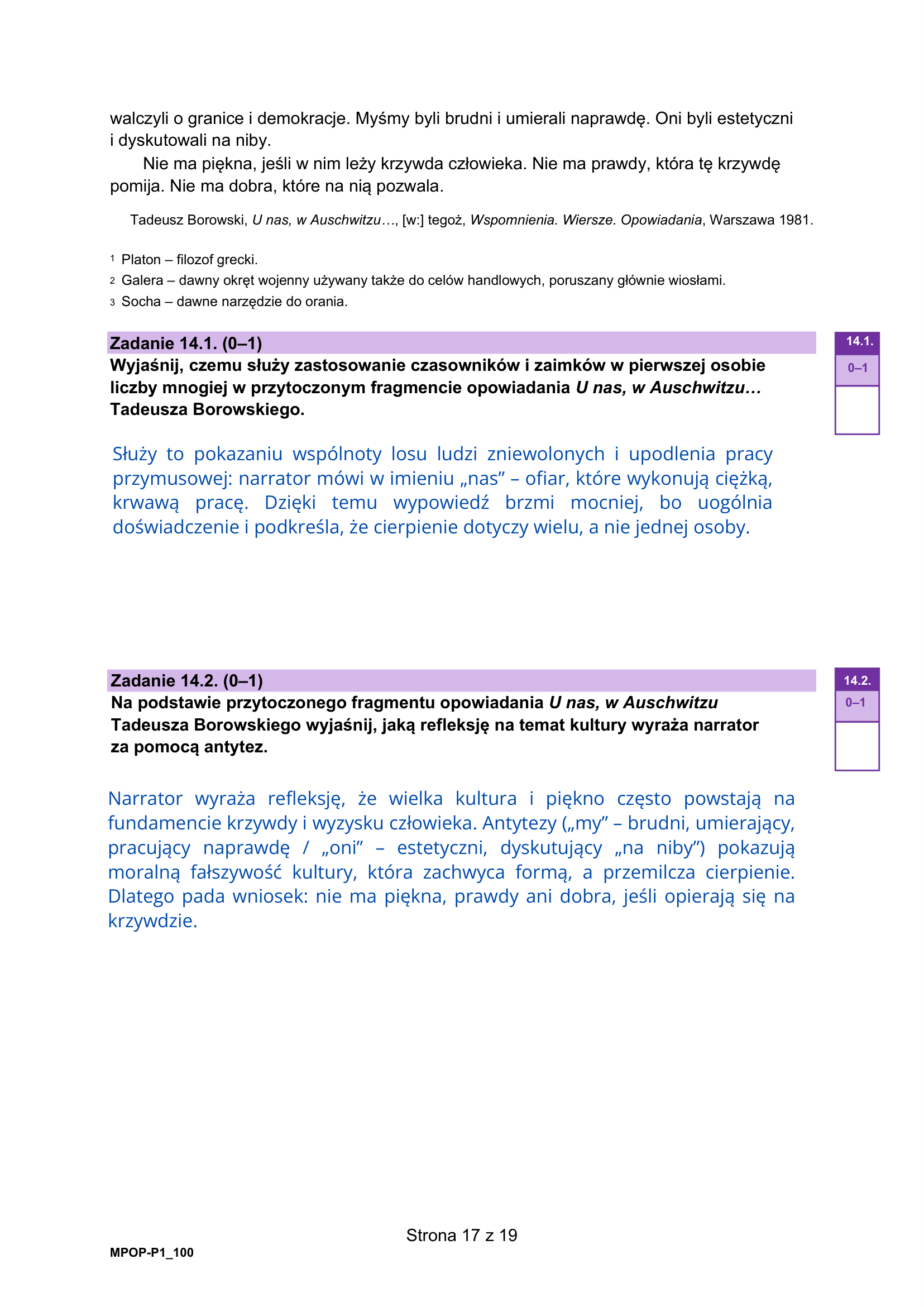 Matura próbna marzec 2026. Język polski, poziom podstawowy – strona 17