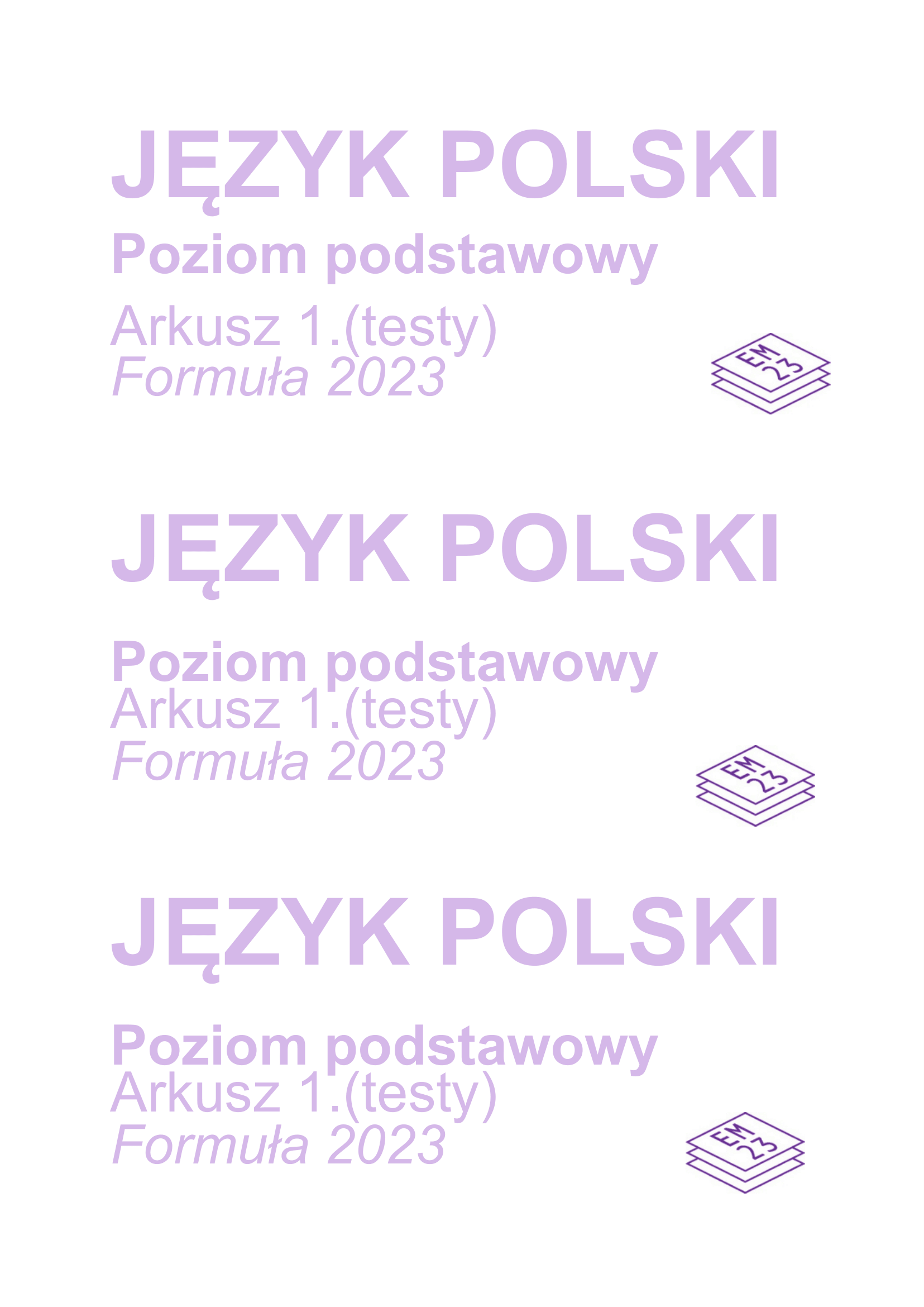 Matura próbna marzec 2026. Język polski, poziom podstawowy