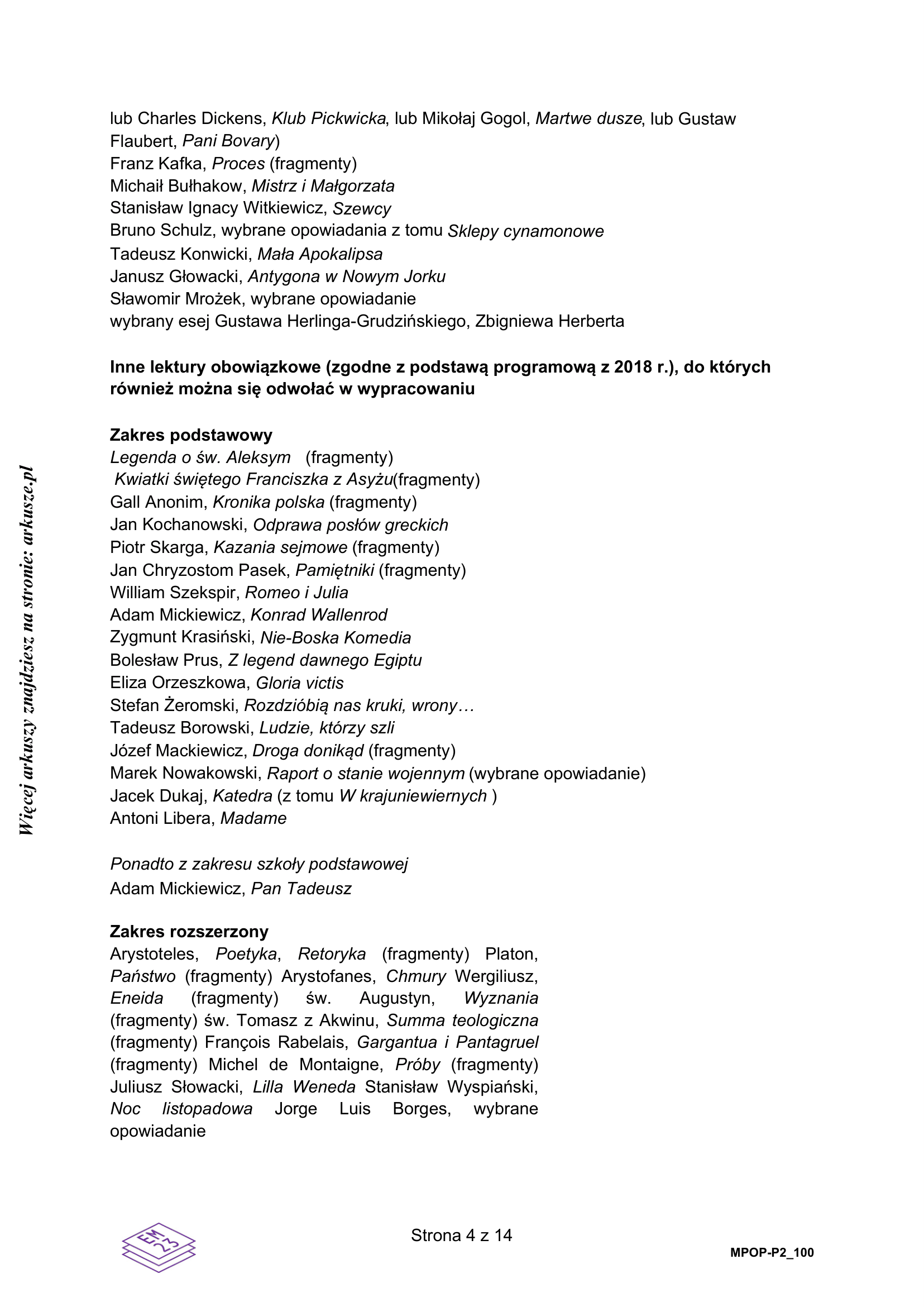 Matura próbna marzec 2026. Język polski, poziom podstawowy – wypracowanie, strona 4