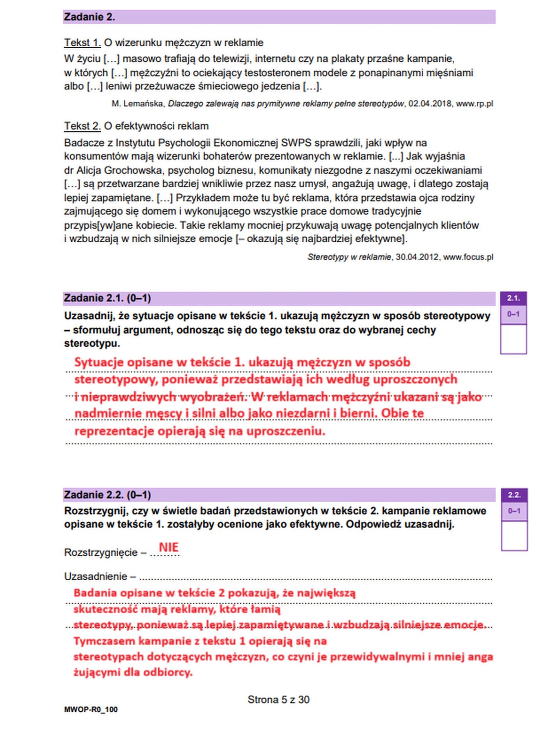 Matura maj 2025. WOS, poziom rozszerzony – strona 4