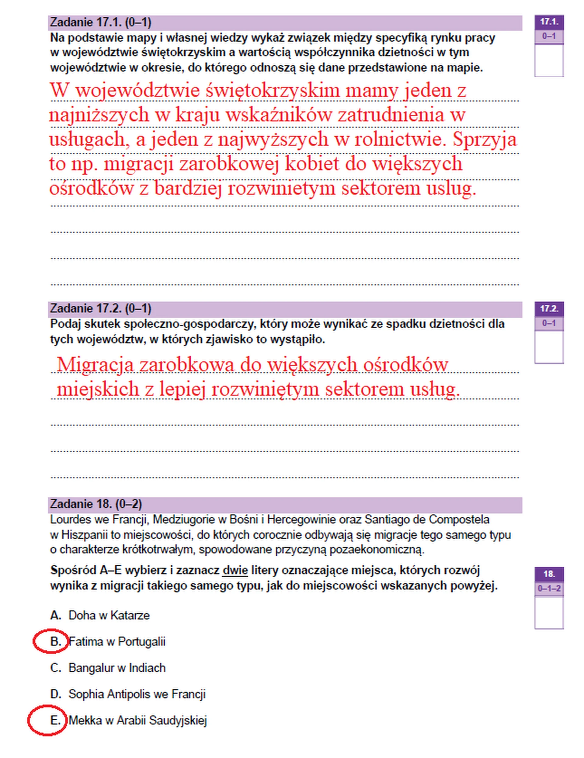Matura maj 2023. Geografia, poziom rozszerzony – strona 21