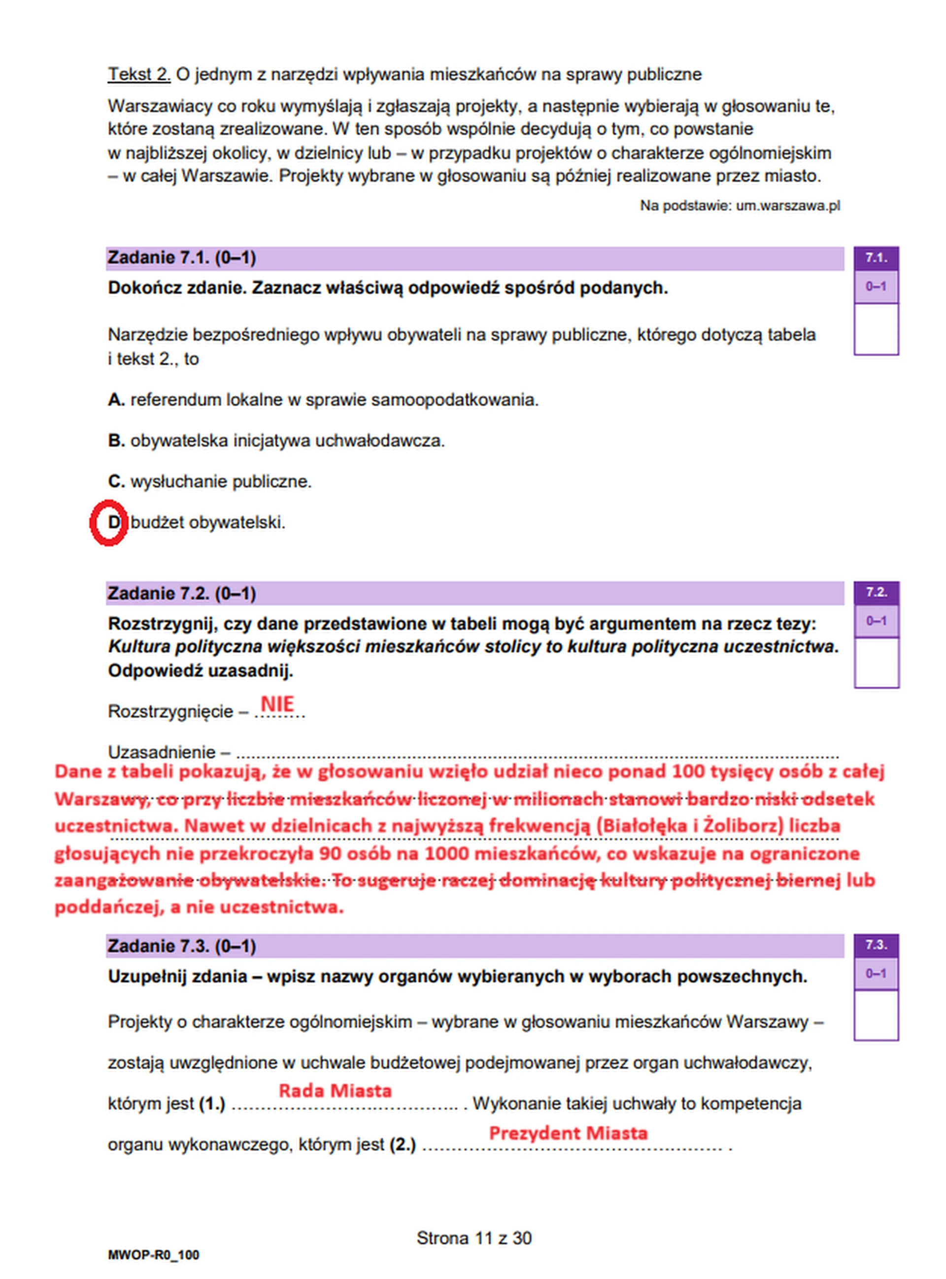 Matura maj 2025. WOS, poziom rozszerzony – strona 10