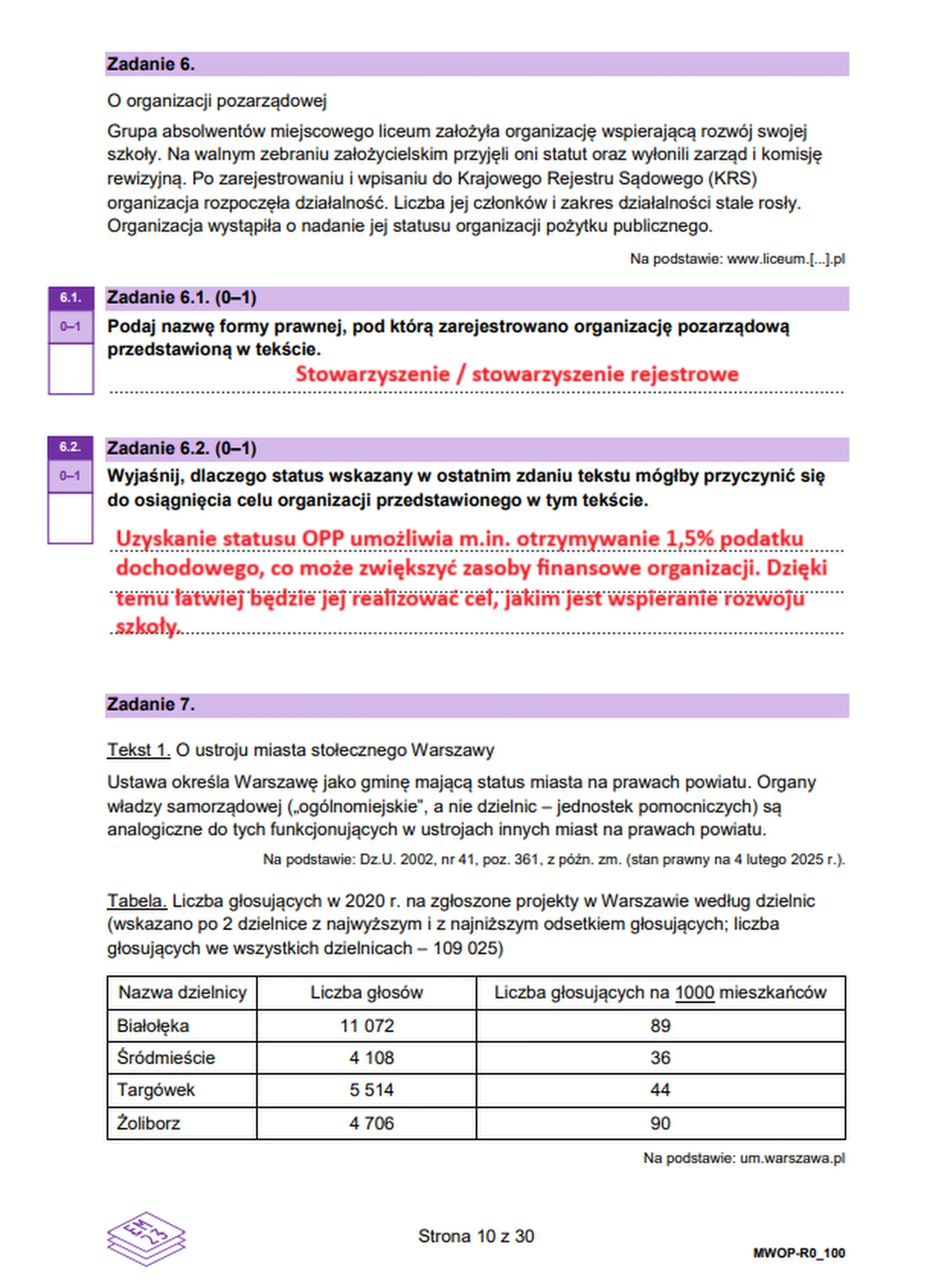 Matura maj 2025. WOS, poziom rozszerzony – strona 9