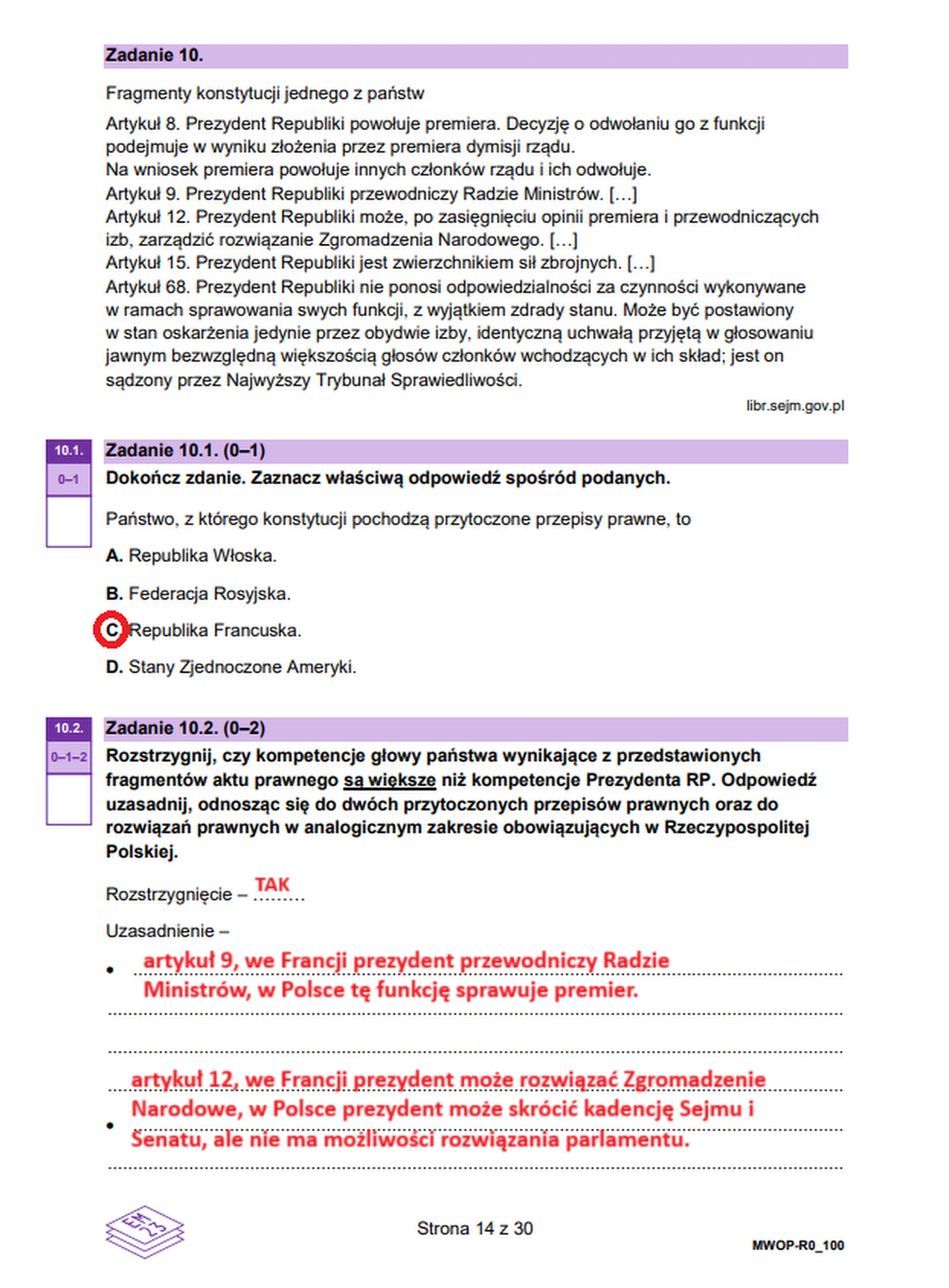 Matura maj 2025. WOS, poziom rozszerzony – strona 13