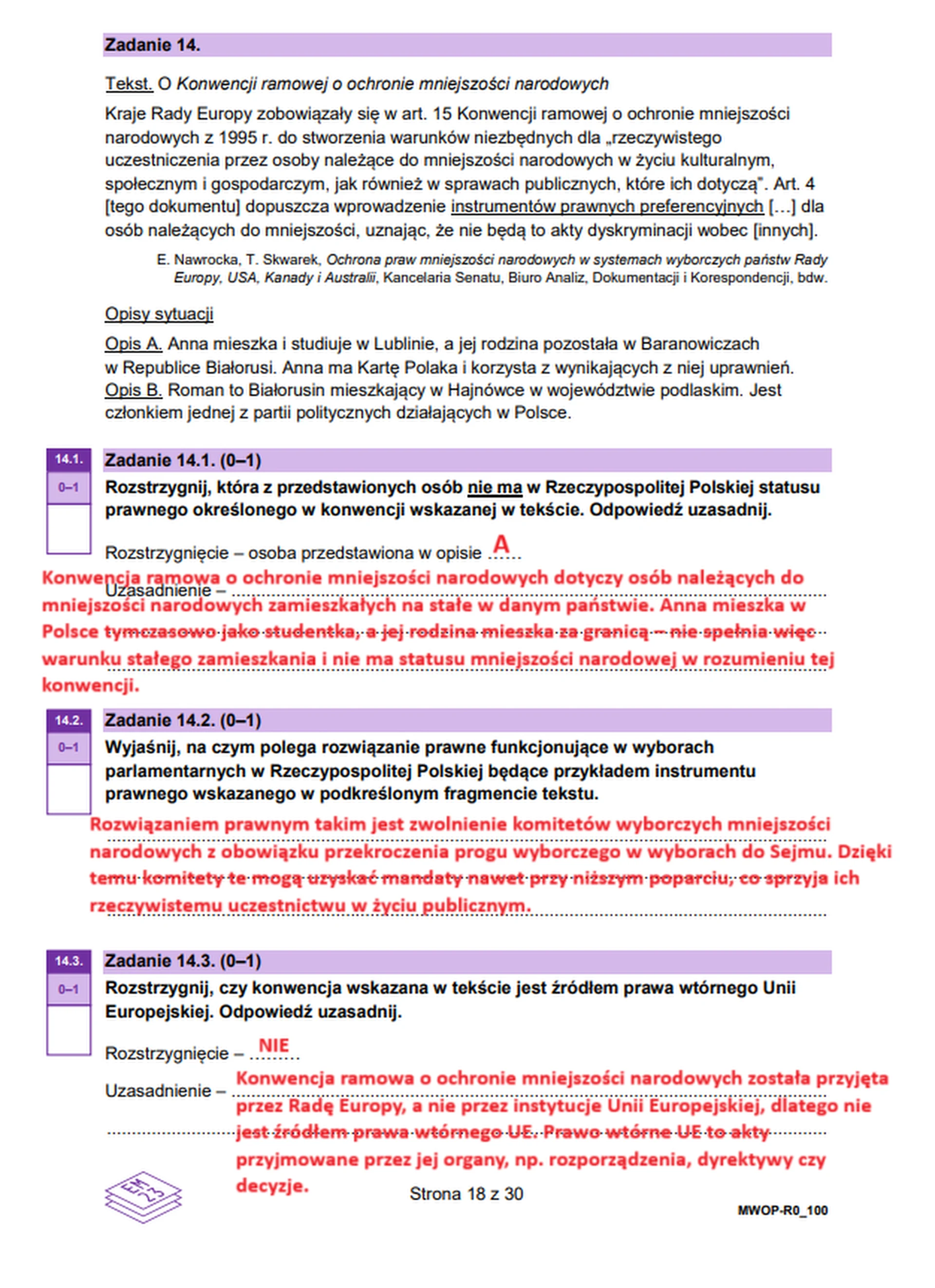 Matura maj 2025. WOS, poziom rozszerzony – strona 17